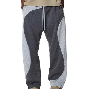 High Quality Mens <b>Fleece</b> Wide Straight Leg Stacked Sweatpants Custom Oversized 400gsm Flared Pants Men Joggers <b>Trousers</b> - Product Image 1