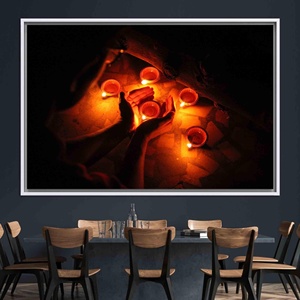 Decoración de pared en lienzo impreso: arte místico de la adivina, lienzo con marco blanco - Product Image 1