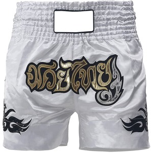 Shorts de Muay Thai, Boxeo y MMA al por Mayor, con Logotipo Personalizado Bordado, Impresión por Sublimación, Unisex para Adultos, 100% Poliéster - Product Image 3