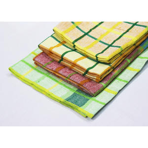 Serviette de cuisine à motif à carreaux de couleur verdâtre en provenance d'Inde, serviettes de cuisine personnalisées écologiques au prix le plus bas - Product Image 5