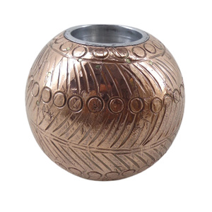 Pot en verre décoratif moderne fait à la main en argent antique pour décoration de table et de salon de Noël - Product Image 6