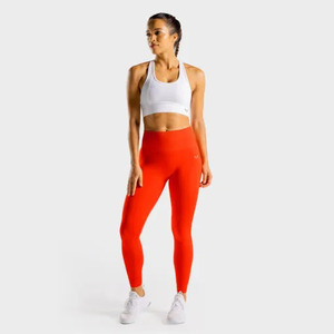 Ensemble de vêtements de sport pour femmes taille moyenne personnalisé respirant décontracté solide Ponte Leggings avec impression tissée sans couture en gros 2 pièces - Product Image 2