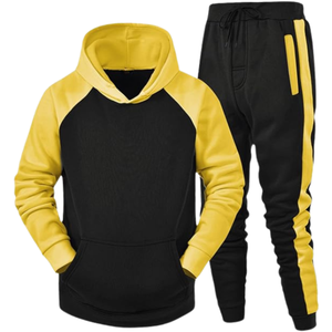 Survêtement 2 pièces confortable et respirant avec logo personnalisé de couleur supérieure de qualité supérieure pour la saison d'hiver pour hommes - Product Image 2