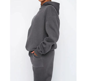 Survêtement d'hiver de qualité supérieure en molleton de coton, streetwear, prix de gros, impression personnalisée, conception, impression sérigraphique, logo, hiver - Product Image 4