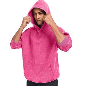 เสื้อฮู้ดแบบสวมหัวของผู้ชายผ้าคอตตอน100% แห้งเร็วผ้าคอตตอนระบายอากาศได้ดีปักสไตล์ซักได้ - Product Image 3