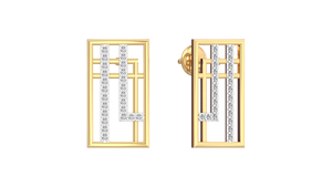 Diamant naturel romantique et cvd hpht or rose colliers boucles d'oreilles ensemble pour femmes et filles - Product Image 3