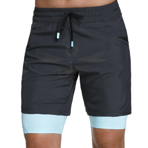 Pantalones cortos de gimnasio para hombre con diseño callejero, algodón, patrón sólido, tamaño adulto, servicio OEM, teñido liso, hecho en Pakistán - Product Image 6