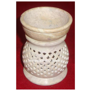 Quemador de aceite aromático de esteatita Natural pura de diseño exclusivo y de alta calidad, uso para decoración del hogar y regalo de negocios - Product Image 1