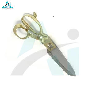 Ciseaux de couture industriels de 10 pouces en acier inoxydable plaqué or, robustes, à lames affûtées, pour tailleur et usage domestique - Product Image 4