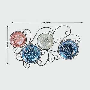 Candelabro de Pared de 3 Niveles con Mosaico de Vidrio de Lujo, Portavelas Bohemio para Decoración de Hogar, Spa, Hotel, Bodas - Product Image 3