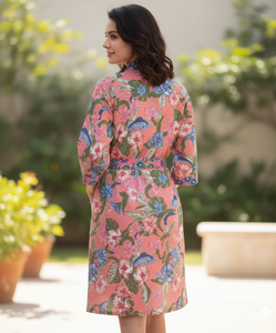 Peignoir de luxe pour femmes 100% coton avec robe longue et manches longues pour l'hiver pour une utilisation en hôtel - Product Image 2