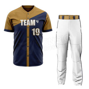 Uniformes de Béisbol Unisex de Alta Calidad, Transpirables, de Secado Rápido, Impresión por Sublimación Personalizada, 100% Poliéster, Diseño de Marca Privada - Product Image 1