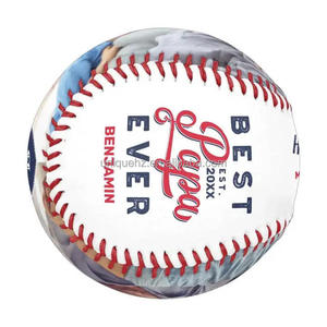 Couleur impression numérique Photo Baseball bois dur noyau caoutchouc Baseball prend en charge bricolage personnalisé fête des pères cadeau vacances cadeaux Baseball - Product Image 2