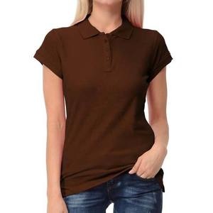 Polos surdimensionnés à manches courtes pour femmes Polos boutonnés en polyester 100% coton pour femmes Polo de golf à coupe ample pour femmes - Product Image 6
