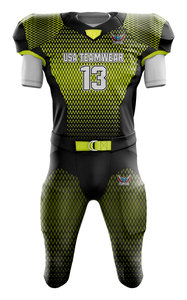 Uniforme de football américain sur mesure pour jeunes Conception imprimée respirante à séchage rapide Caractéristique grande taille Nouveau vêtements de football américain - Product Image 3