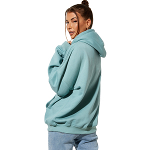 Sweatshirts à capuche pour femmes Streetwear, 100% coton, manches longues, col rond, logo sur le devant, écologiques, personnalisables, séchage rapide - Product Image 4