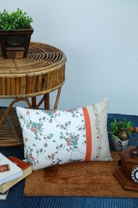 Taies d'oreiller carrées brodées en coton imprimé multicolore Motif de feuilles pures pour la maison Hôtels Jardins Intérieurs - Product Image 2