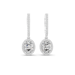 Boucles d'oreilles en diamant de laboratoire 4.022 CT pour femmes, clarté VVS-VS EF, or 18KT, 14KT, 10KT et argent 925, or rose, or jaune, or blanc - Product Image 1