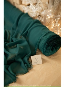 High Quality Customized Colors Chiffon <b>Fabric</b> Soft Matte Airy Girls Lingerie Skirt Headbands Summer Dresses Car/Bag - Product Image 1