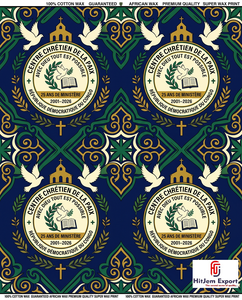 Custom African Wax Print <b>Fabric</b> Manufacturer Church Celebration Anniversary Convention Uniform Textile Supplier OEM - Product Image 3