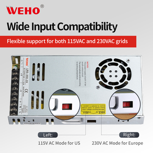 Fonte de alimentação LRS CE RoHS 5V 12V 24V 36V 48V 100W 150W 200W 350W <span class=keywords><strong>500W</strong></span> DC AC LED industrial Fonte de alimentação única comutação - Product Image 4