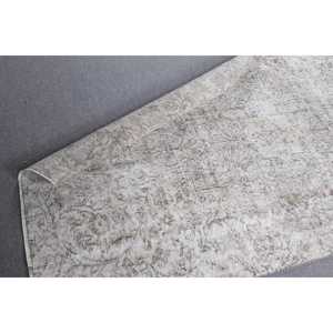 พรมตุรกีวินเทจ ขนาด 3.6x7.2 ฟุต พรมลายจุดสีเทา - Product Image 5