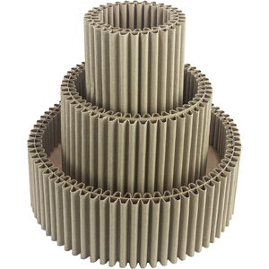 Produit de qualité italienne panier à tambour en carton recyclé éco-durable et respectueux de l'environnement pour les produits de maison et de bureau - Product Image 5