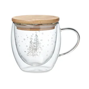 Mug en verre borosilicate SIAN personnalisable, vaisselle haut de gamme, produit de merchandising - Product Image 6