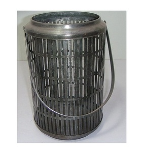 Lanternes de jardin décoratives modernes en treillis avec poignées, résistantes aux intempéries, en métal, pour l'extérieur, ensemble de lanternes de patio pour bougies LED, décoration intérieure - Product Image 2