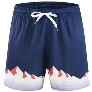 Venta al por mayor nuevos pantalones cortos de Baloncesto de los hombres de ajuste cómodo personalizado de talla grande transpirable diseño múltiples selecciones BSCI ropa deportiva - Product Image 1