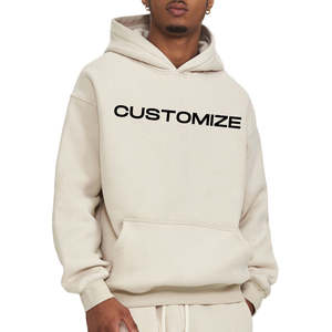 Sweat-shirts à capuche pour hommes de luxe haut de gamme, épais, surdimensionnés, de haute qualité, en molleton lourd, 100% coton tricoté - Product Image 1