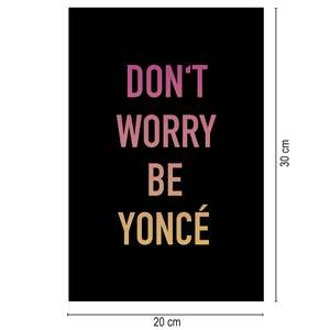 Impression d'art Yonc - Décoration murale en papier « Ne vous inquiétez pas, soyez heureux » - Product Image 3