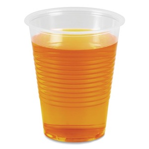 Boardwalk BWKTRANSCUP10CT 10 Oz. Translucent Polypropylene Plastic <b>Cold</b> <b>Cups</b> for Parties 1000/Carton - Product Image 2