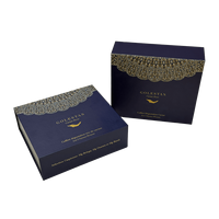 Boîte cadeau rigide de luxe classique noire grande boîte de présentation magnétique pour emballage de caviar avec insert en mousse noire
