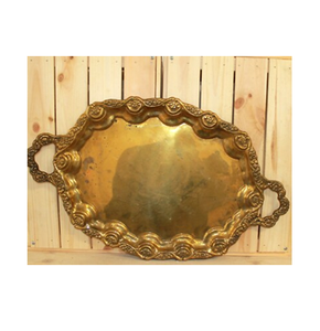 ถาดเสิร์ฟอาหารทำจากทองเหลืองสำหรับห้องครัวร้านอาหารถาดเสิร์ฟอาหารงานหัตถกรรมถาดเมลามีนทำมือ - Product Image 4