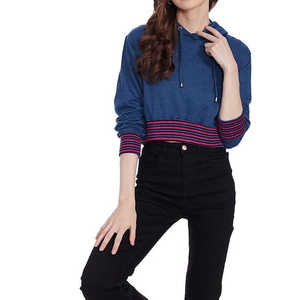 Último Diseño de Sudaderas Cortas con Capucha para Mujer, Invierno, 100% Algodón, Felpa, Hecho en Pakistán, Ropa Urbana, Precio de Mayoreo, Venta en Línea - Product Image 2