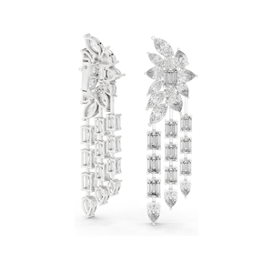 32.292 CT Lab Grown Diamond Drop <b>Earrings</b> VVS-VS EF Clarity 18KT, 14KT, 10KT Gold & 925 <b>Silver</b> Rose, Yellow, White Gold & - Product Image 6