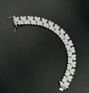 6Ct Moissanite <b>Beaded</b> <b>Bracelet</b> for Women Sterling Silver 925 14k Gold Plated Romantic Style Jewelry Gift - Product Image 4