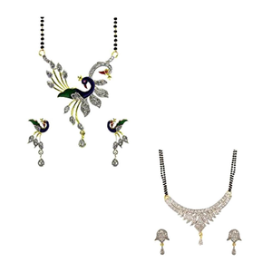 Mangalsutra Chaku orné de zircons pour les occasions de mariage - Product Image 1