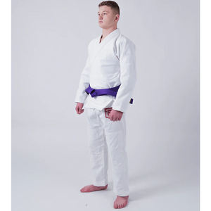 Jiu-Jitsu Gi de calidad superior, cinturón blanco púrpura, ligero, cómodo, ajuste, costura reforzada, desgaste intermedio de artes marciales - Product Image 5
