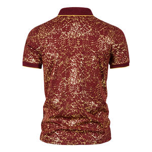 Chemises polo pour hommes, nouveau design, coton de haute qualité, luxe, motif uni, vêtements décontractés tendance - Product Image 3