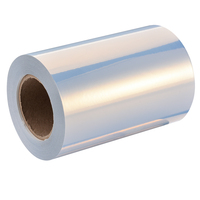 Película adhesiva de PP de plata brillante de inyección de tinta UV, Adhesivo acrílico congelado a prueba de aceite para cadena de frío y etiquetado de congelador