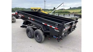 Remolque agrícola basculante hidráulico recién fabricado para tractor para agricultura con buen engranaje de motor y componentes de eje - Product Image 3