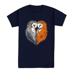 T-shirt Promozionali Gufo Innamorato – Design Carino a Tema Gufo per Coppie o Amici - Product Image 2