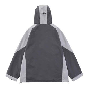 Veste coupe-vent personnalisée pour hommes, veste tricotée élastique respirante à demi fermeture éclair pour la saison d'hiver coupe ajustée, vente en gros - Product Image 6