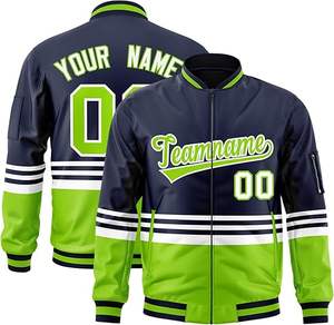 Gran oferta, parches bordados de chenilla, lana, manga de cuero genuino, Letterman Baseball College Varsity, chaquetas personalizadas - Product Image 3