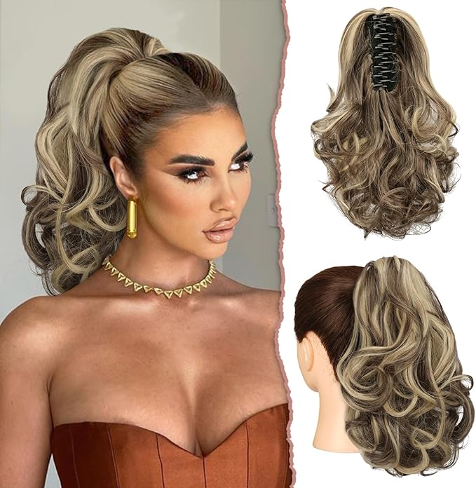 Blond blanchi surligné brun cendré