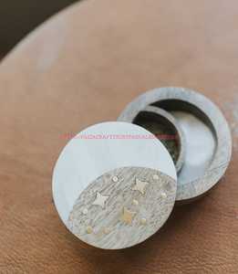 Wooden Jewellery Box with Star Flower Carvings Mango Wood Box Multipurpose Storage Organizer & Gifts Use - Product Image 3