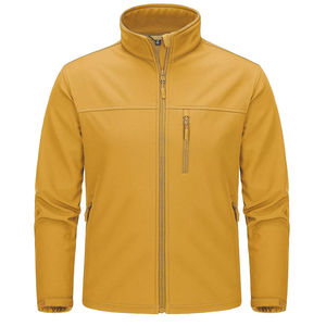 Venta al por mayor Top 2025 hombres todas las estaciones impermeable Soft Shell hombres Softshell chaqueta al aire libre a prueba de viento chaqueta con logotipo personalizado chaqueta de los hombres - Product Image 1