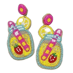 Haute qualité à la mode artisanat perlé broderie Mason Jar boucle d'oreille élégant élégant mignon et fantaisie choix Unique par Hiba Enterprises - Product Image 1